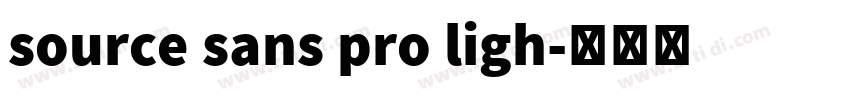 source sans pro ligh字体转换